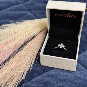 Authentic Retired PANDORA Clover Ring Size 50 w/ Box